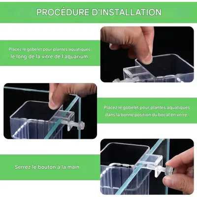 ZooVenture Supports à plantes acrylique pour aquarium