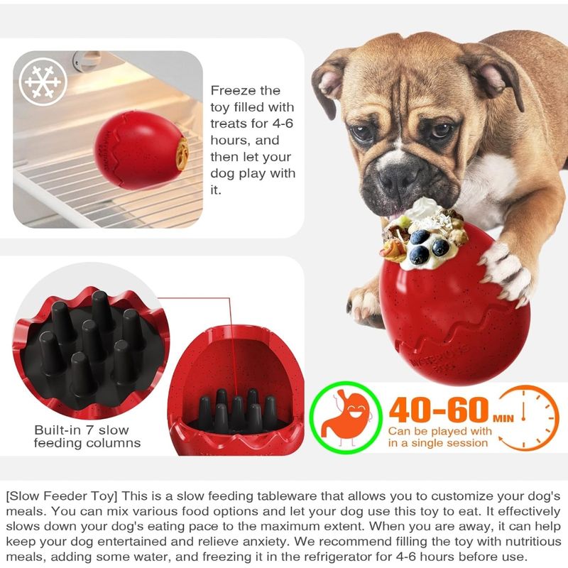 Zoomtopia Jouet d'alimentation lente pour chien