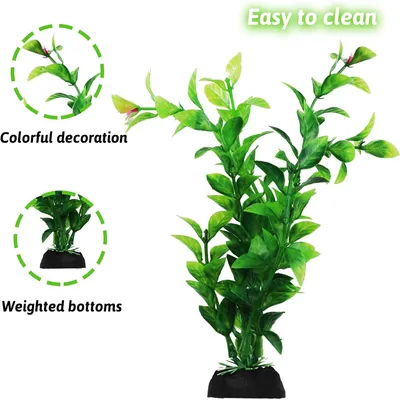 Rocky 10 pieces artificial aquarium plant set