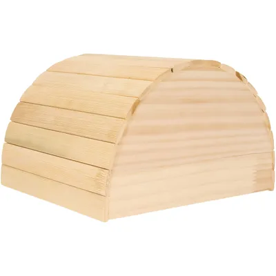 Rocky Paws  Niche en bois naturel à grignoter pour hamster, petite taille