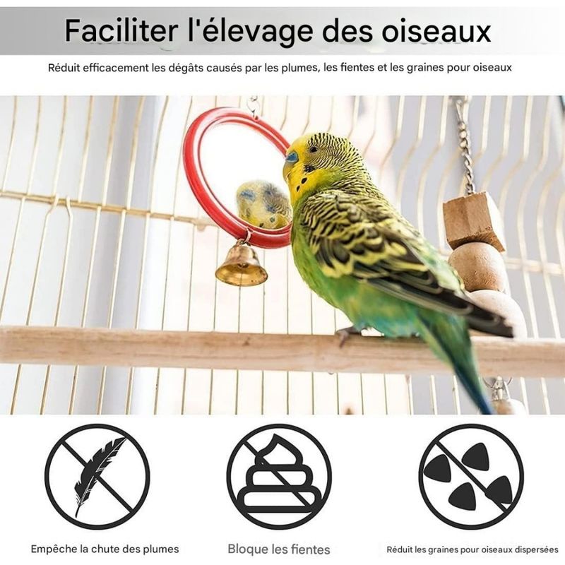 ZooVenture Housse de protection pour cage d'oiseaux