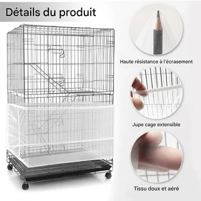 ZooVenture Housse de protection pour cage d'oiseaux
