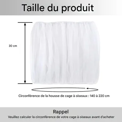 ZooVenture Housse de protection pour cage d'oiseaux