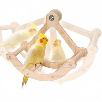 ZooVenture Jouet balançoire en bois pour oiseaux