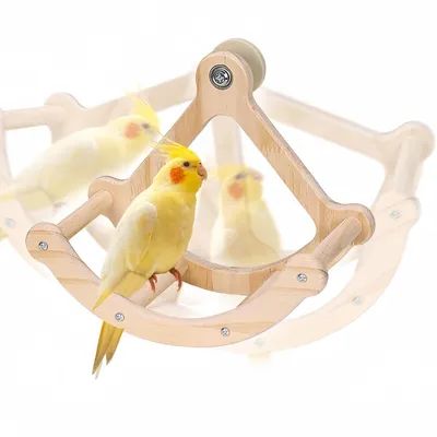 ZooVenture Jouet balançoire en bois pour oiseaux