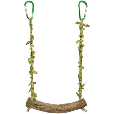 ZooVenture Columpio de madera con forma de pájaro