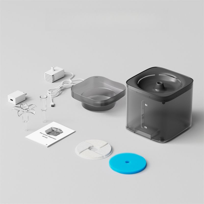 Pawzy Dispenseur d'eau pour animaux de compagnie en forme de fleur