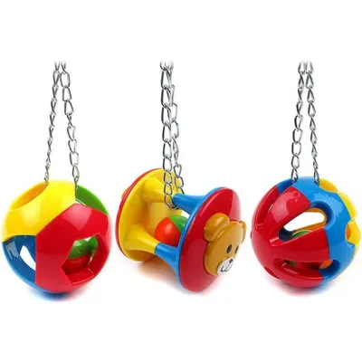 ZooVenture Ensemble de 3 jouets divers pour oiseaux