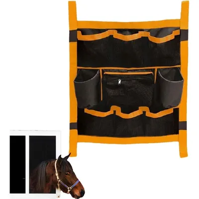 ZooVenture Boîte de rangement avec poches pour carrés de cheval