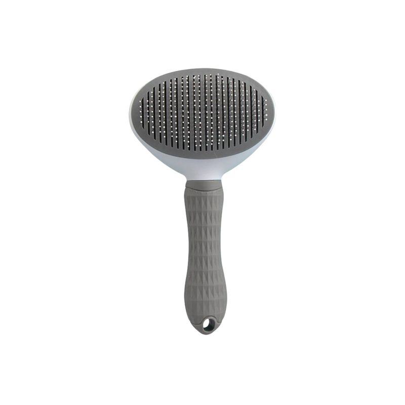 Pawzy Brosse à toilettage pour chats : Bouton anti-poils