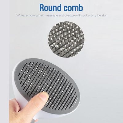 Pawzy Brosse à toilettage pour chats : Bouton anti-poils
