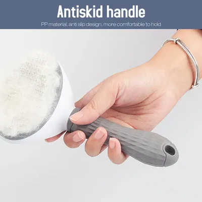 Pawzy Brosse à toilettage pour chats : Bouton anti-poils