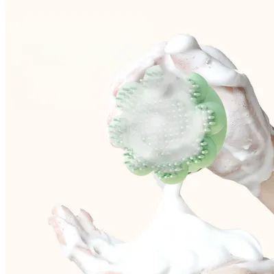 Pawzy Brosse toilettage chien - Pieuvre, épilation & massage (Vert)
