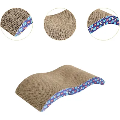 Pawzy Griffoire en carton ondulé pour chat - Motifs aléatoires