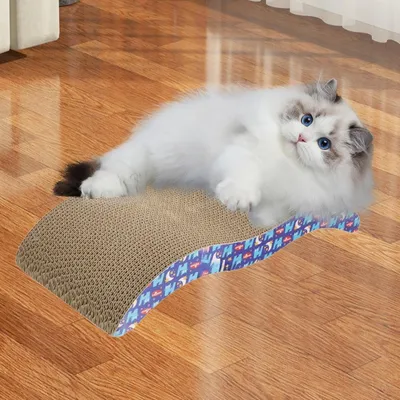 Pawzy Griffoire en carton ondulé pour chat - Motifs aléatoires