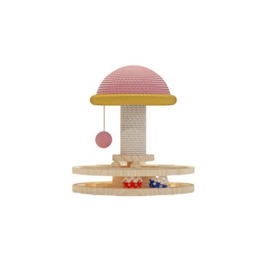 Pawzy Jouet intelligent 4-en-1 en bois pour chat