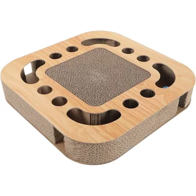 Pawzy Rascador rond à catnip avec 2 balles pour chats