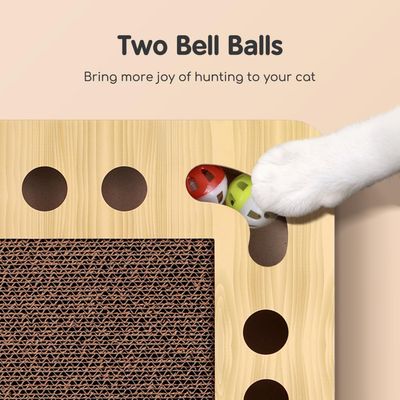 Pawzy Rascador rond à catnip avec 2 balles pour chats