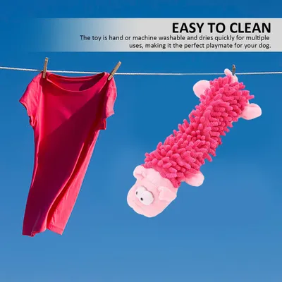 Pawzy Jouet en Peluche Cochon pour Chien - Antistress et Résistant