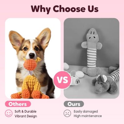 Pawzy Jouet âne indestructible pour chien