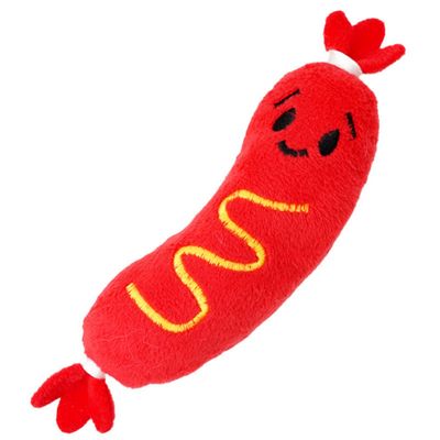 Pawzy Jouet couineur "Hot Dog" pour chien/chat - Durable et interactif