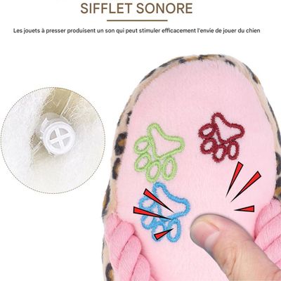 Pawzy Jouet en peluche en forme de pantoufle