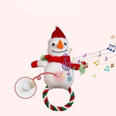 Pawzy Jouet robuste pour chien mordeur - Noël