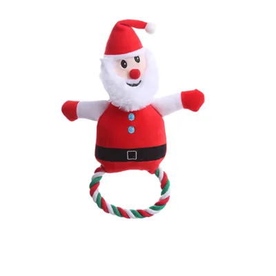 Pawzy Jouet robuste pour chien mordeur - Noël