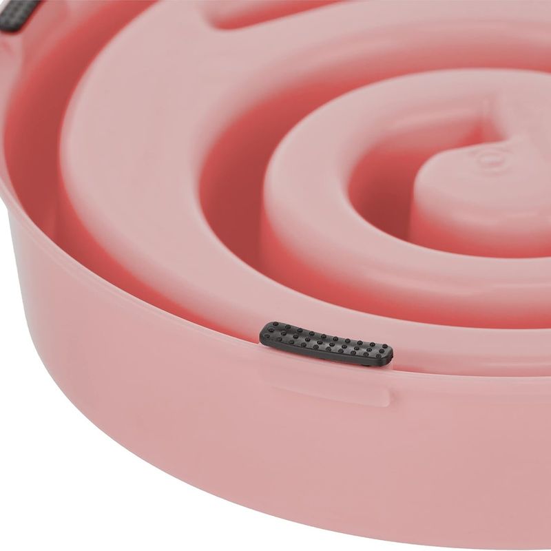 Pawzy Bol Anti-engloutissement pour chien, rose, lavable au lave-vaisselle