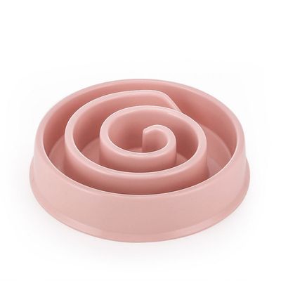 Pawzy Bol Anti-engloutissement pour chien, rose, lavable au lave-vaisselle