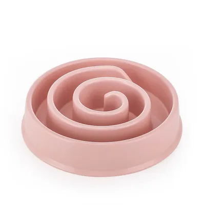 Pawzy Comedero anti-deglución para perros, rosa, apto para lavavajillas