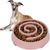 Pawzy Bol Anti-engloutissement pour chien, rose, lavable au lave-vaisselle