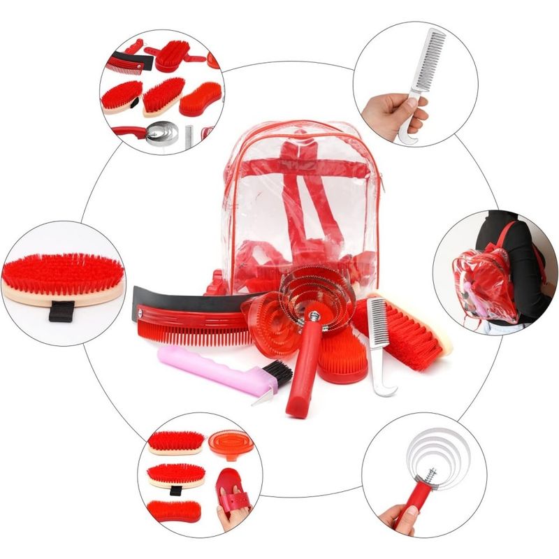 ZooVenture Kit de toilettage complet pour chevaux