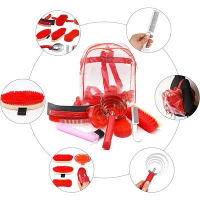 ZooVenture Kit de toilettage complet pour chevaux ZooVenture Kit de toilettage complet pour chevaux