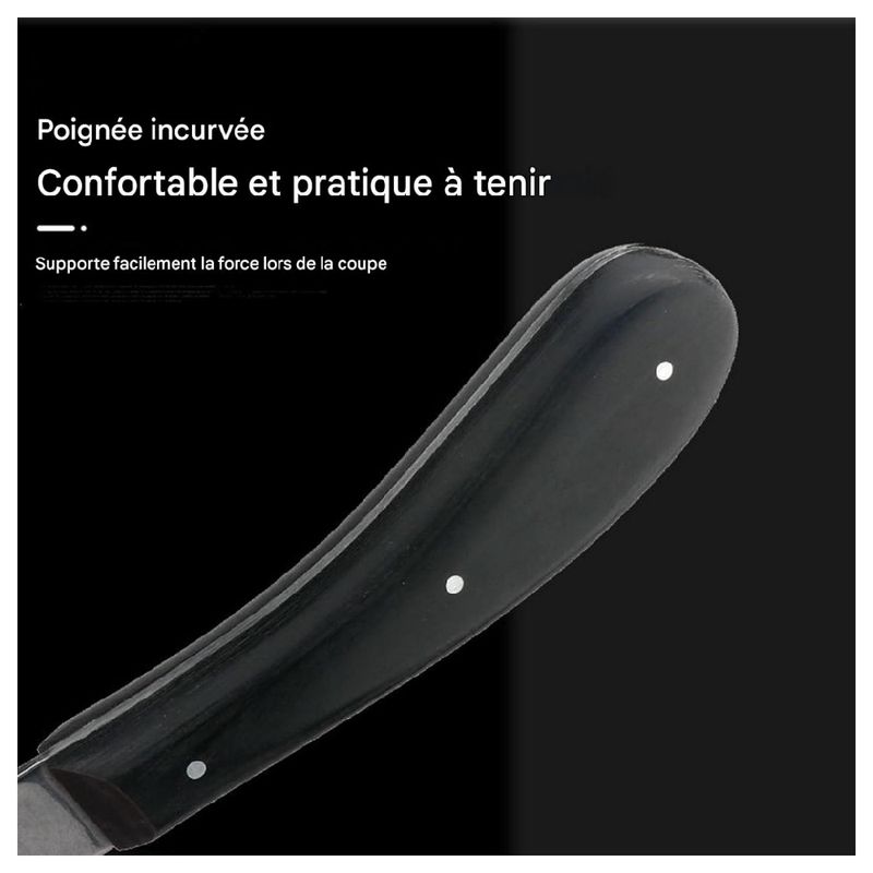 ZooVenture Couteau à sabot pour bovins et chevaux