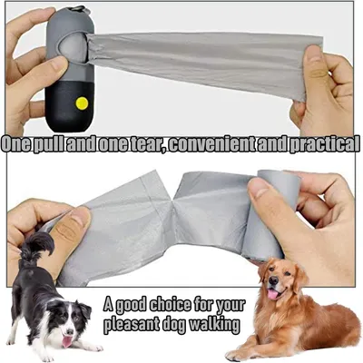 Pawzy Distributeur de sacs à excréments pour chien avec lampe