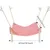 Pawzy Hamac en lin rose pour chat - Lavable