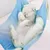 Pawzy Hamac en lin rose pour chat - Lavable