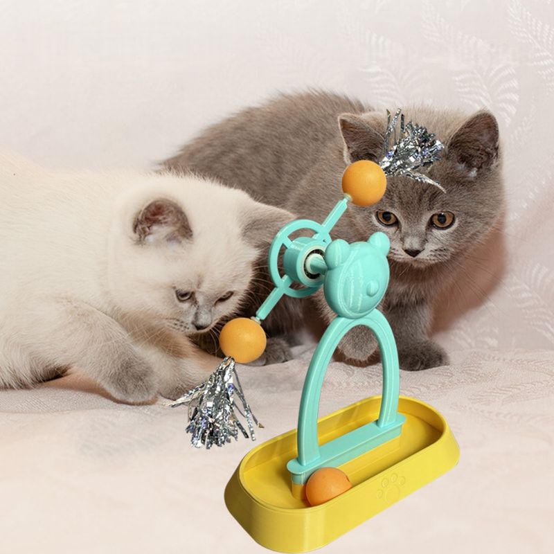 Pawzy Moulin à vent interactif pour chat