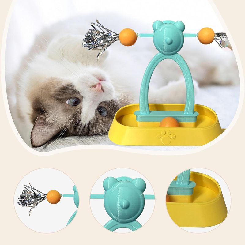 Pawzy Moulin à vent interactif pour chat