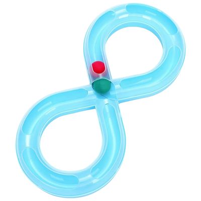 Pawzy Jeu tournant avec balle pour chat - Version bleue