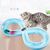 Pawzy Jeu tournant avec balle pour chat - Version bleue