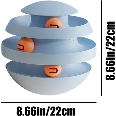 Pawzy Piste de balle pour chat : Puzzle roulant, divertissement actif