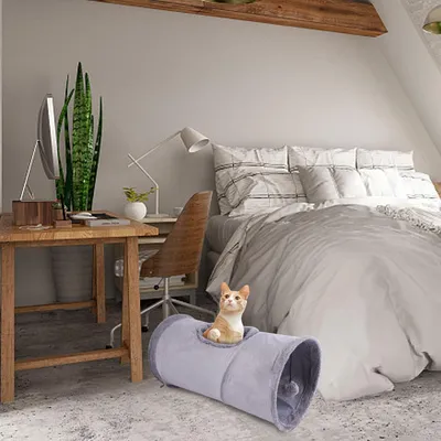 Pawzy Tunnel interactif pour chat avec balle