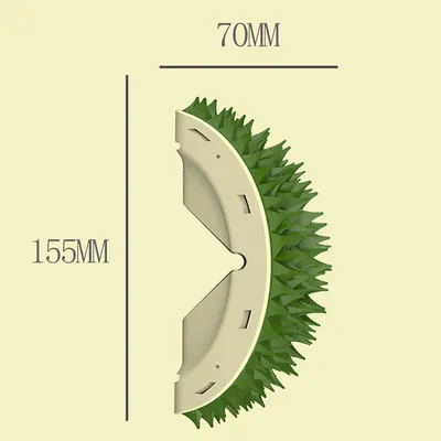 Pawzy Brosse de massage murale autonome pour chat