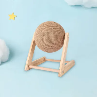 Pawzy Balle en sisal pour chat – Jouet naturel à gratter