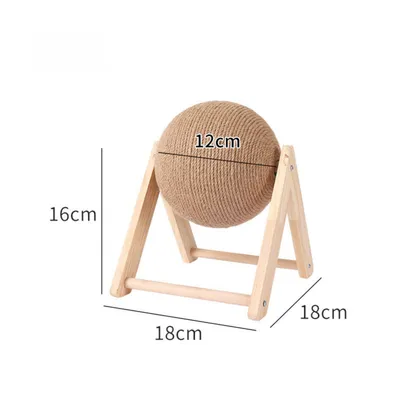 Pawzy Balle en sisal pour chat – Jouet naturel à gratter