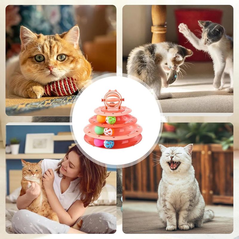 Pawzy Tour à boules interactive pour chats