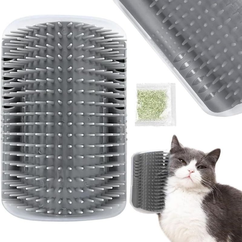Pawzy Grattoir avec herbe à chat intégrée - Fixation facile