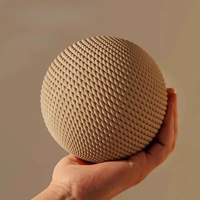 Pawzy Geflochtener Kratzball (8 cm) – Katzenspielzeug